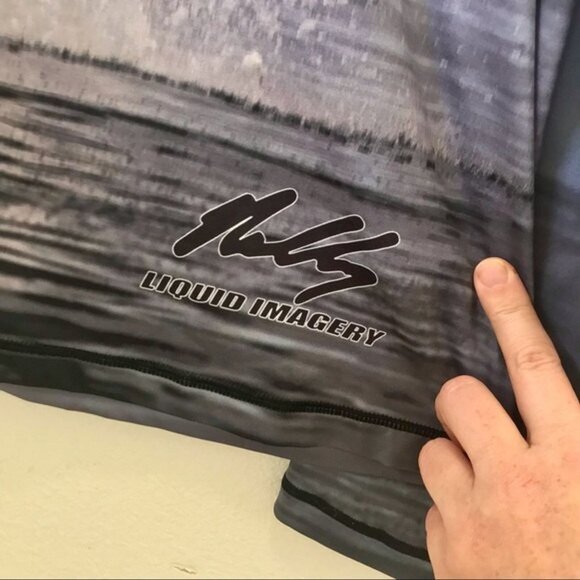 Oceancognito Men's Breech Whale Graphic Surf Dive Hoodie‎ Beach Outdoor. Size S - Picture 7 of 11